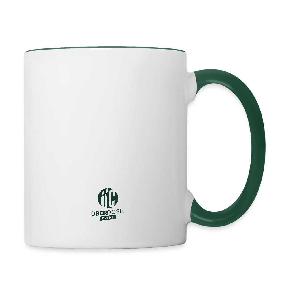 No Cold Case Tasse - white/dark green