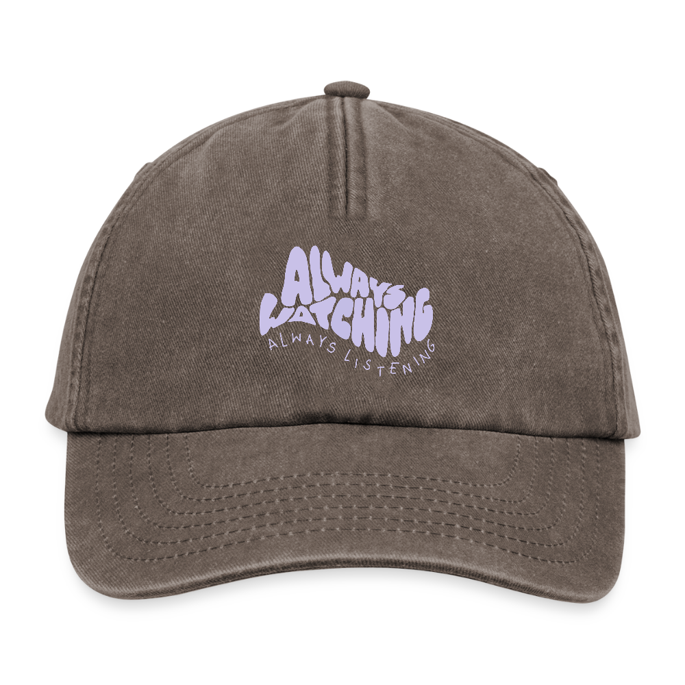 Always Watching Denim Cap - vintage brown
