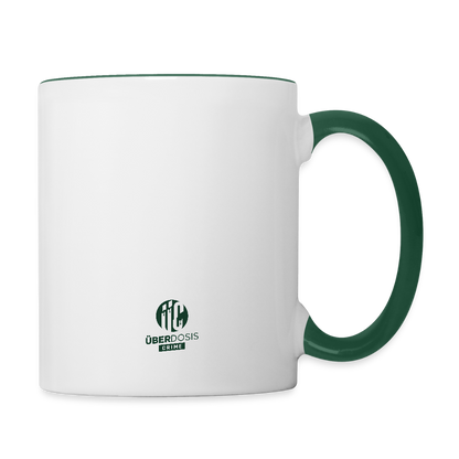 No Cold Case Tasse - white/dark green